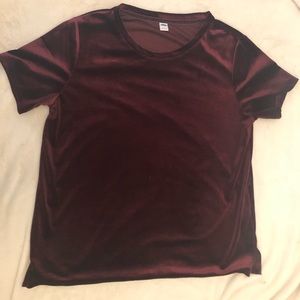Maroon Velvet Top! Brand new!!